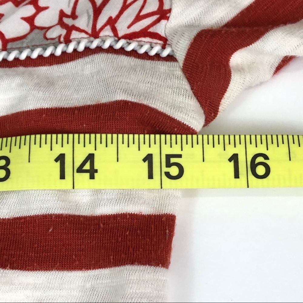 Postmark Mixed Pattern Rust & Cream Henley Xs - image 7